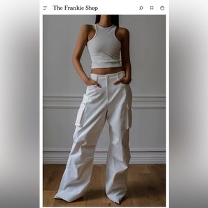 The Frankie Shop White Wide Leg Pants